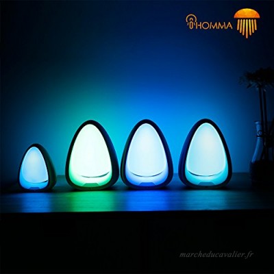 iHomma Smart Night Light  Touch-Control  RGB  Pearl Lamp  LED  Blanc  Portable à côté de la lampe  USB Power Interface [Classe énergétique A] (PS01) - B073WR7Q6Y
